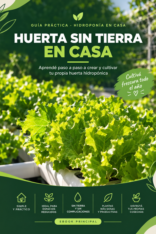 Crea tu Huerta Sin Tierra en Casa — Guía paso a paso